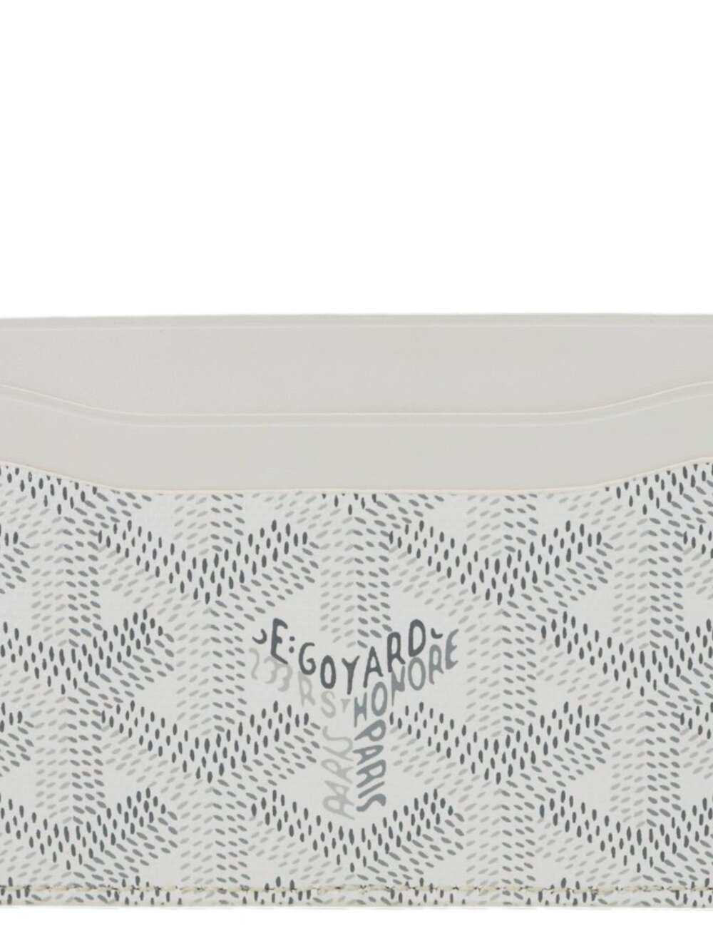 Goyard Saint-Sulpice Coated Canvas Card Holder White